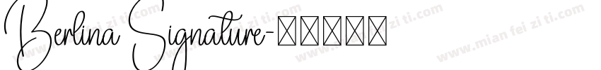 Berlina Signature字体转换